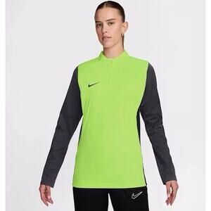 Nike Storm-FIT Drill Long Sleeve Top Rain Run Soccer Neon Green Black Women’s S